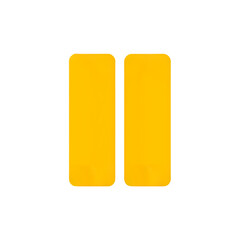 Vibrant Yellow Rectangular Design: Abstract Minimalist Art