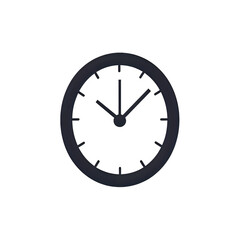 Simple Clock Icon: Time Management, Schedule, Punctuality Vector Graphic