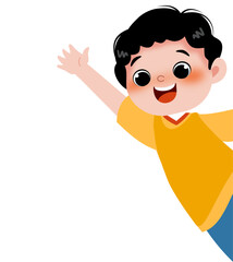 Happy kid illustrations 