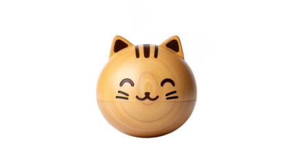 Cute Wooden Cat Toy