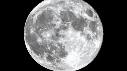 Obraz premium Detailed High Resolution Moon Surface Texture Image
