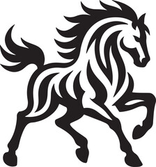 tiger, wildlife, animal silhouette, vector illustration, black and white, fierce tiger, roaring tiger, jungle predator, big cat, ferocious, strength, power, wild animal, tiger design, graphic elements