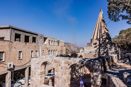 Shrine in Lalish temple complex, Kurdistan Region of Iraq