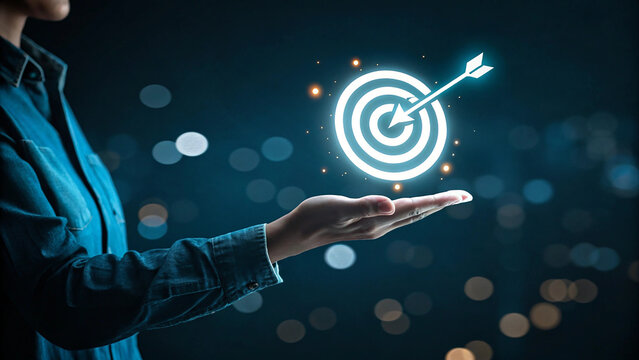 Achieving Goals, Focus on Success, Hitting the Target, Targeting Success