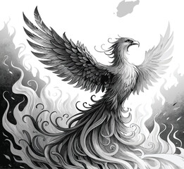 Obraz premium vector illustration of an eagle