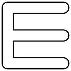 Obraz premium alphabet e