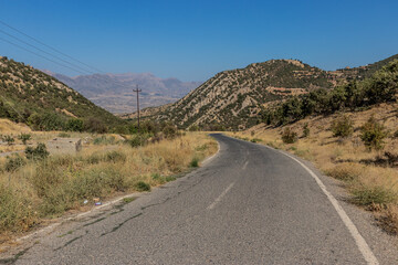 Rural road near Azadi town, Kurdistan Region of Iraq