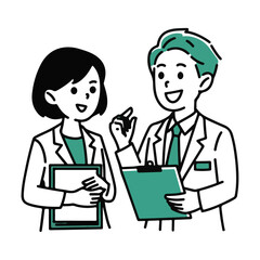 Fototapeta premium doctor and patient