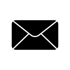 Message flat vector icon, Letter envelope vector icon