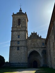 A stone building with a tower
