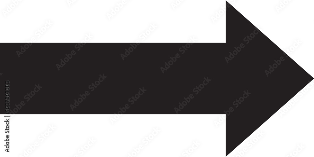 Poster long arrow icon. long arrow vector. flat style arrow symbol. black direction pointer, straight point