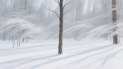Snowy Day Through the Woods A Winter Wonderland