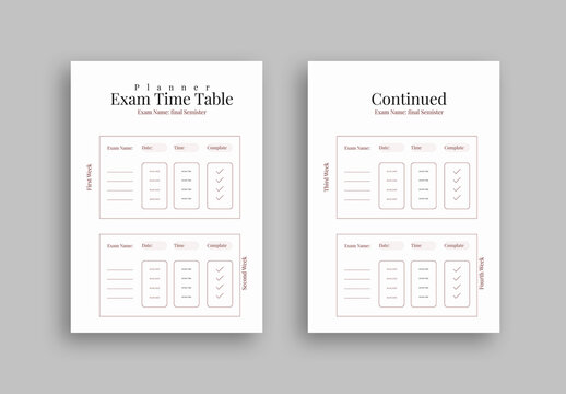 Exam Timetable Planner