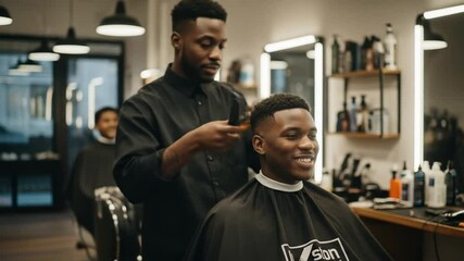 Barber shop haircut men