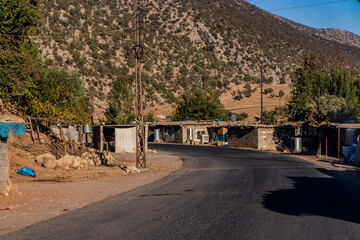 Small roadside settlement in Great Zab river valley, Kurdistan Region of Iraq