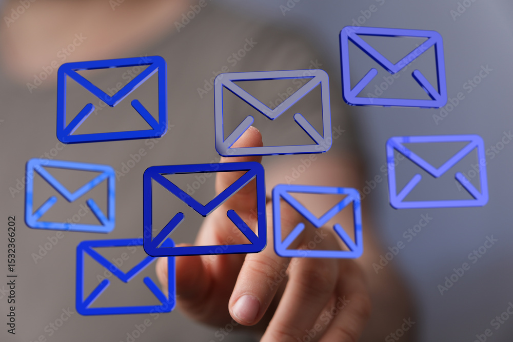 Aufkleber Efficiently handle numerous emails. Streamline your inbox with our digital solution.