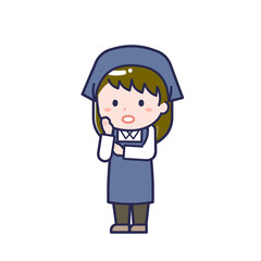 スタッフ／ななめ／女性 20