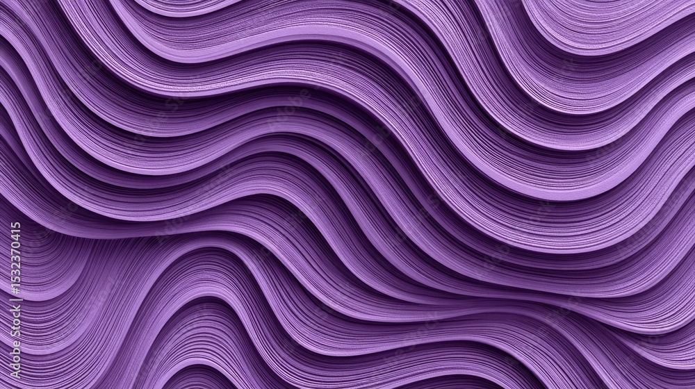 Poster ultra violet waves and elegant abstract textures creating smooth flowing arcs for modern design