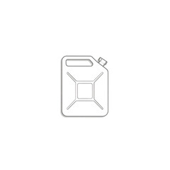 Jerry can icon in simply drawing line in black and white