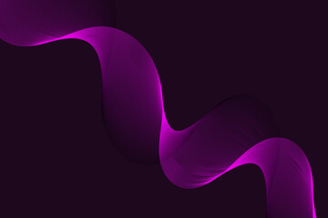 Pink wave on a black background. Pink color line abstract wave vector background design. background, pink wave, pink, wave, wallpaper.