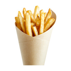 Crispy French Fries A Delicious Serving in a Paper Cone