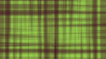 Abstract Green And Brown Plaid Texture Background