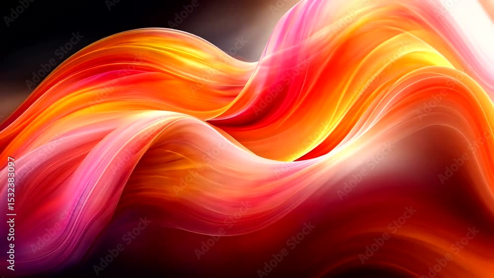 Poster abstract red and gold wavy background design for presentations and creative projects