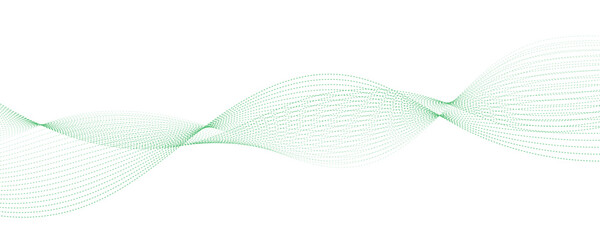 abstract green wave background vector illustration