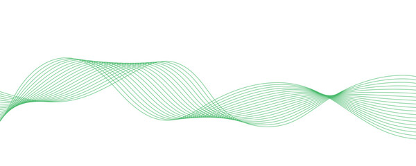 abstract green wave background vector illustration