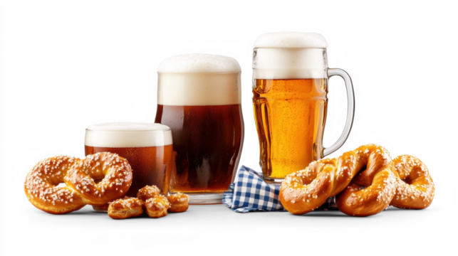 Oktoberfest Pretzels and Beer Celebration