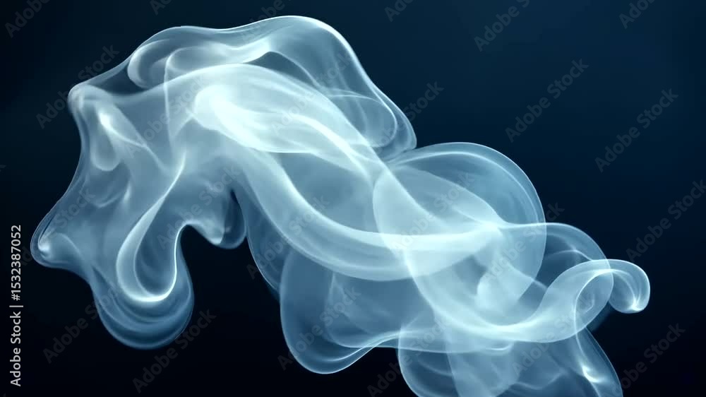 Poster abstract smoke composition with fluid movement, dynamic design and artistic expression