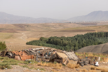 Simple rural huts in Kurdistan Region of Iraq