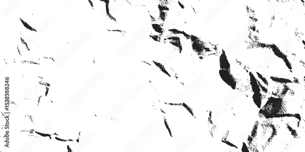 Poster abstract grunge black and white distressed texture overlay effect vector design element