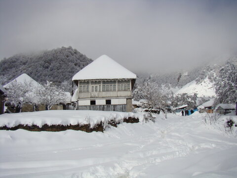 house in the mountains