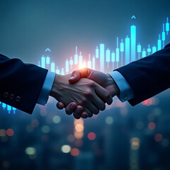 businessmen handshake after a good deal.
