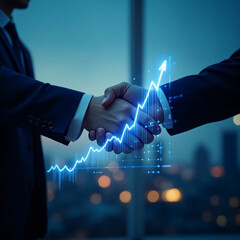 businessmen handshake after a good deal.
