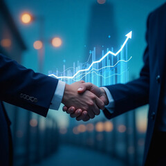 businessmen handshake after a good deal.
