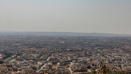 Aerial view of Koy Sanjaq town, Kurdistan Region of Iraq