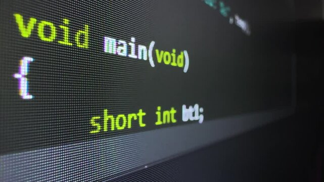 Cinematic Screen Capture - C Programing Coding - 4K