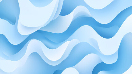 Abstract Blue Wave Background Design