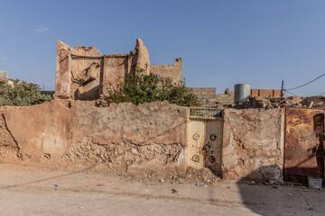 Old crumbling house in Koy Sanjaq town, Kurdistan Region of Iraq