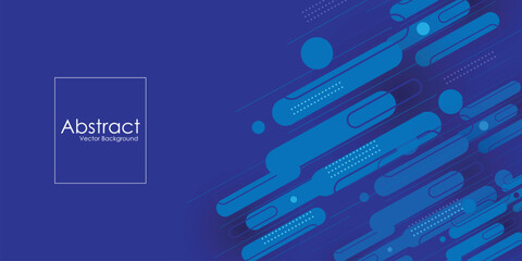 Modern abstract blue geometric background