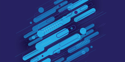 Modern abstract blue geometric background