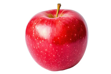 Red apple image isolated on transparent background