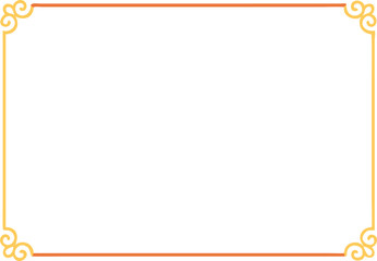 Vintage gold frame vector