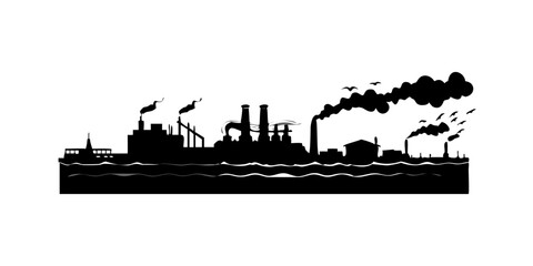 city skyline in black