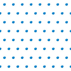 seamless pattern: blue watercolor paint stains against white background
