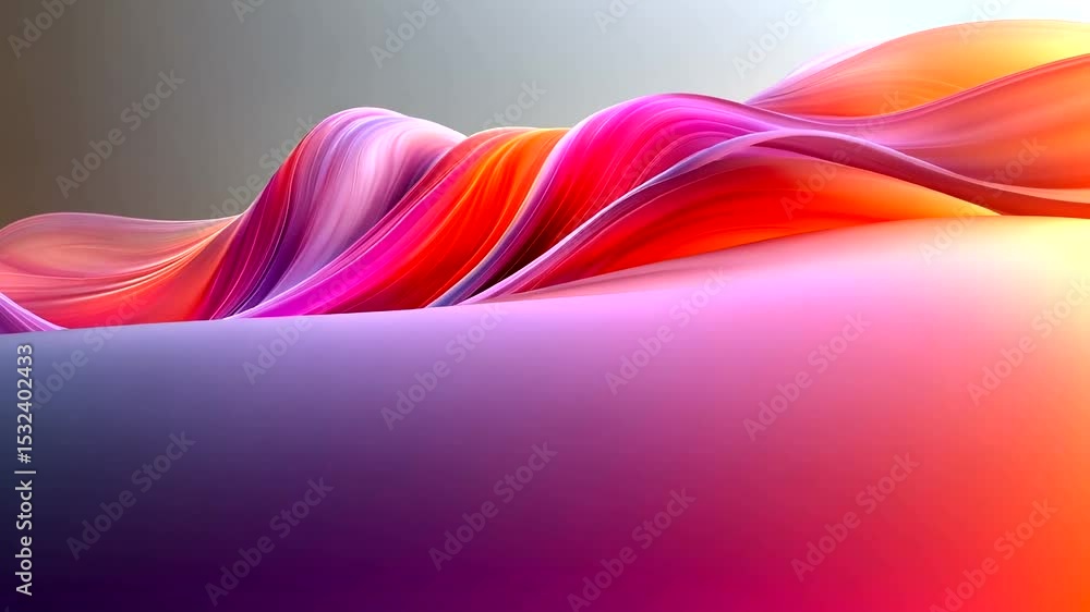 Poster abstract wavy colorful background with smooth gradient for modern design projects