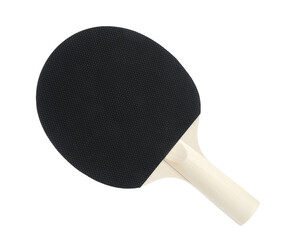 One ping pong racket isolated on white