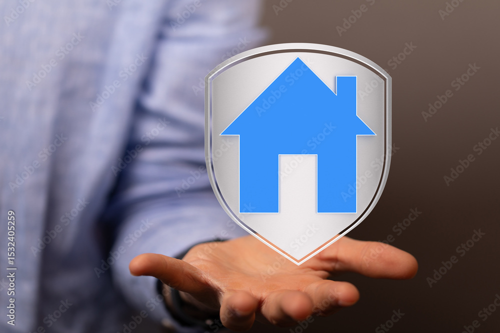 Poster secure your home with reliable protection. find the best security systems and insurance.